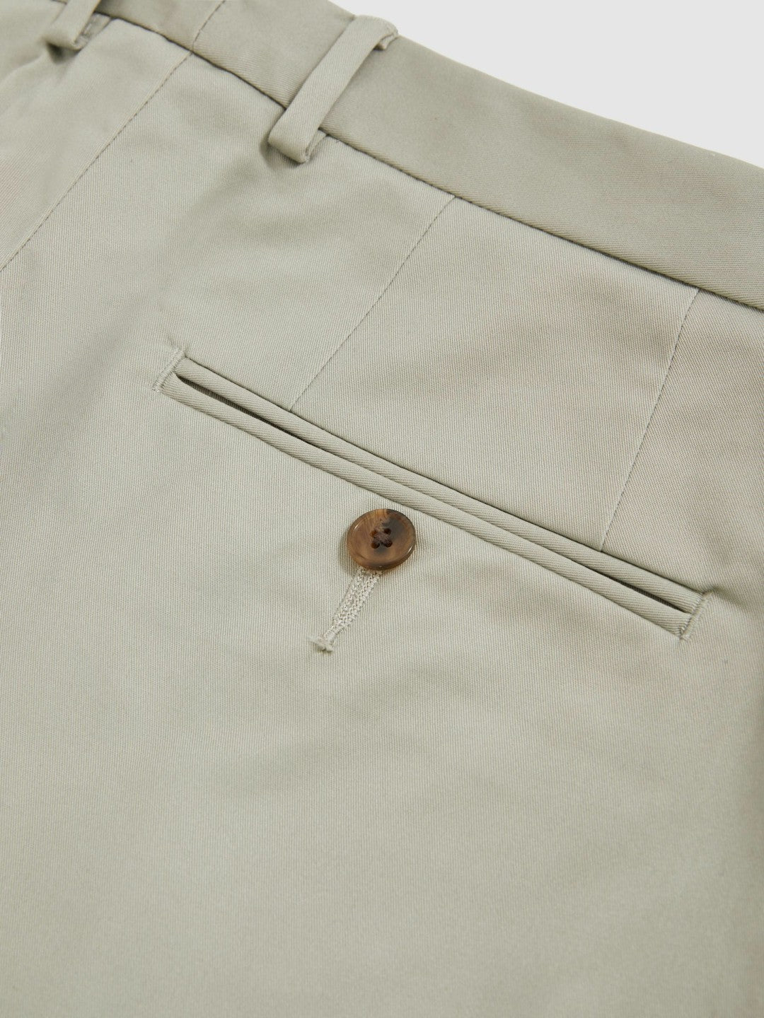 Reiss Popular Choice - Cotton Chino Shorts With Stretch in Soft Sage