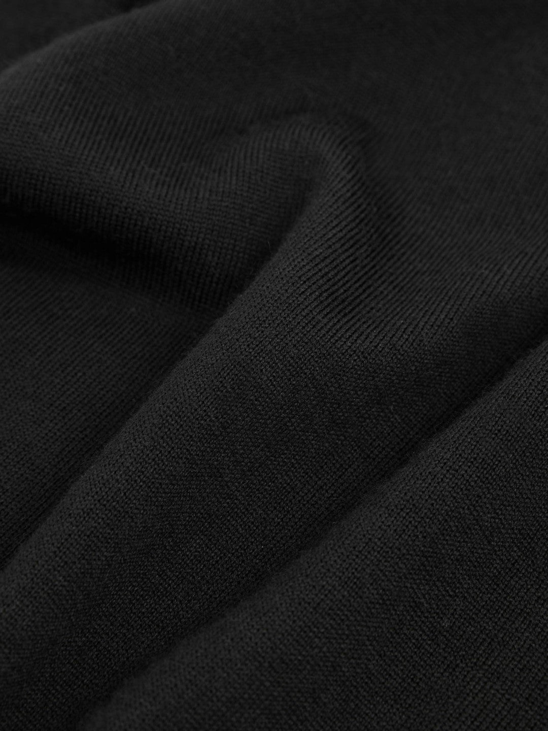 Reiss Offer - Slim Fit Merino Wool Roll Neck Jumper in Black