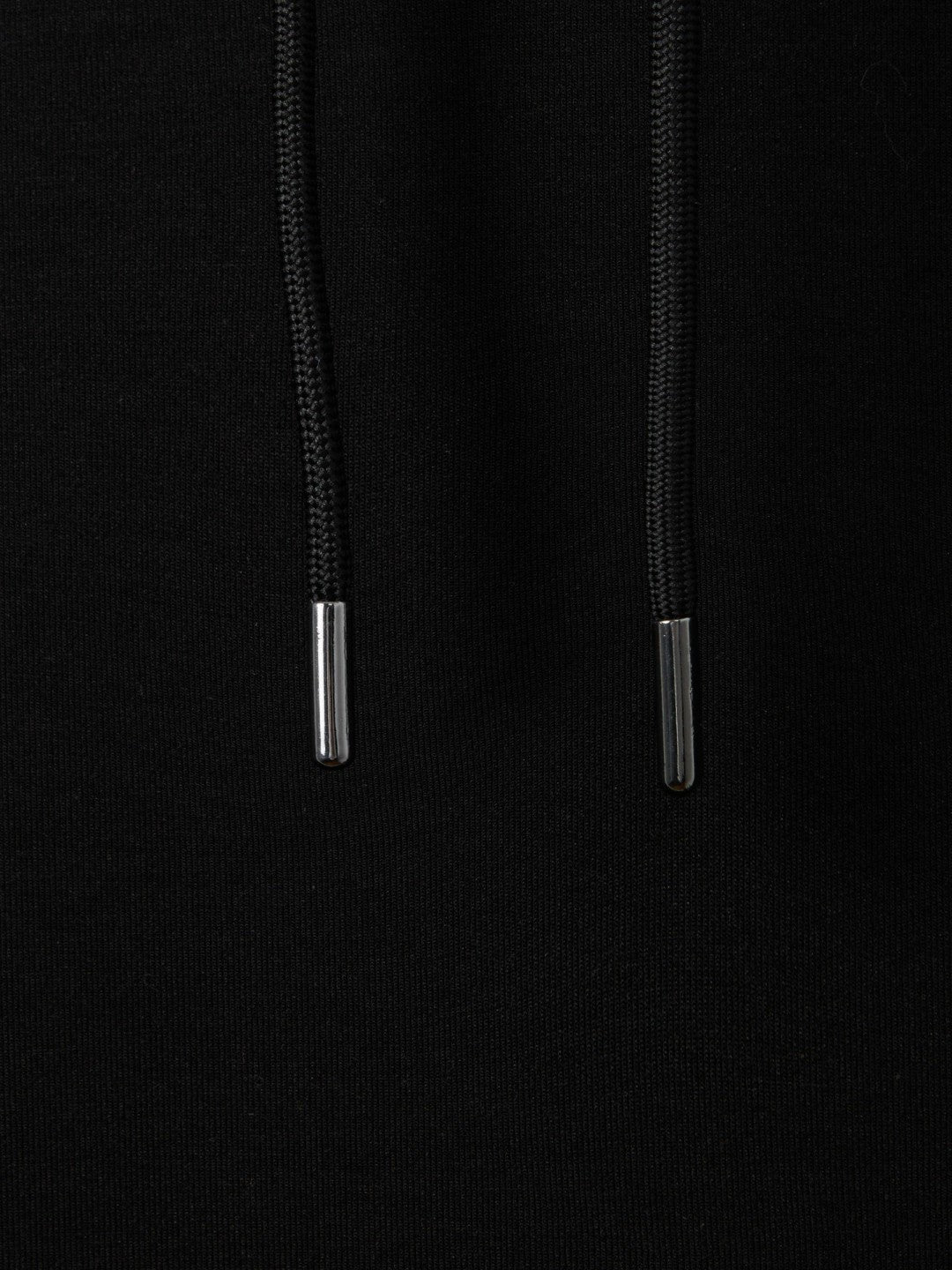 Reiss Value - Interlock Jersey Drawstring Hoodie in Black