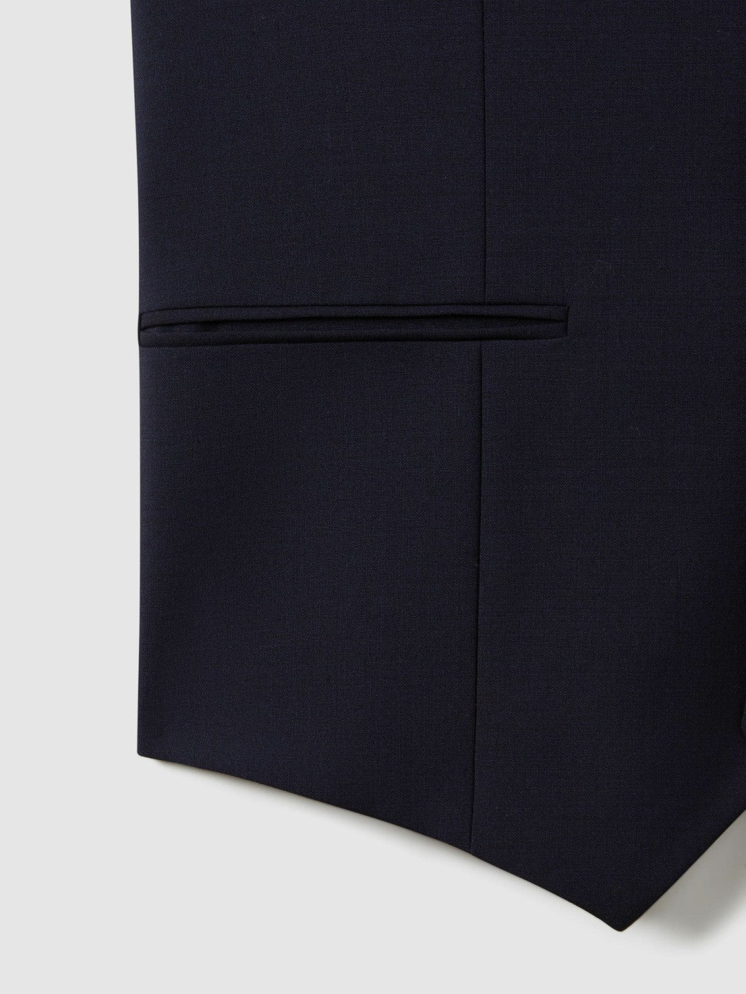 Reiss Savings - Modern Fit Wool Blend Waistcoat in Navy
