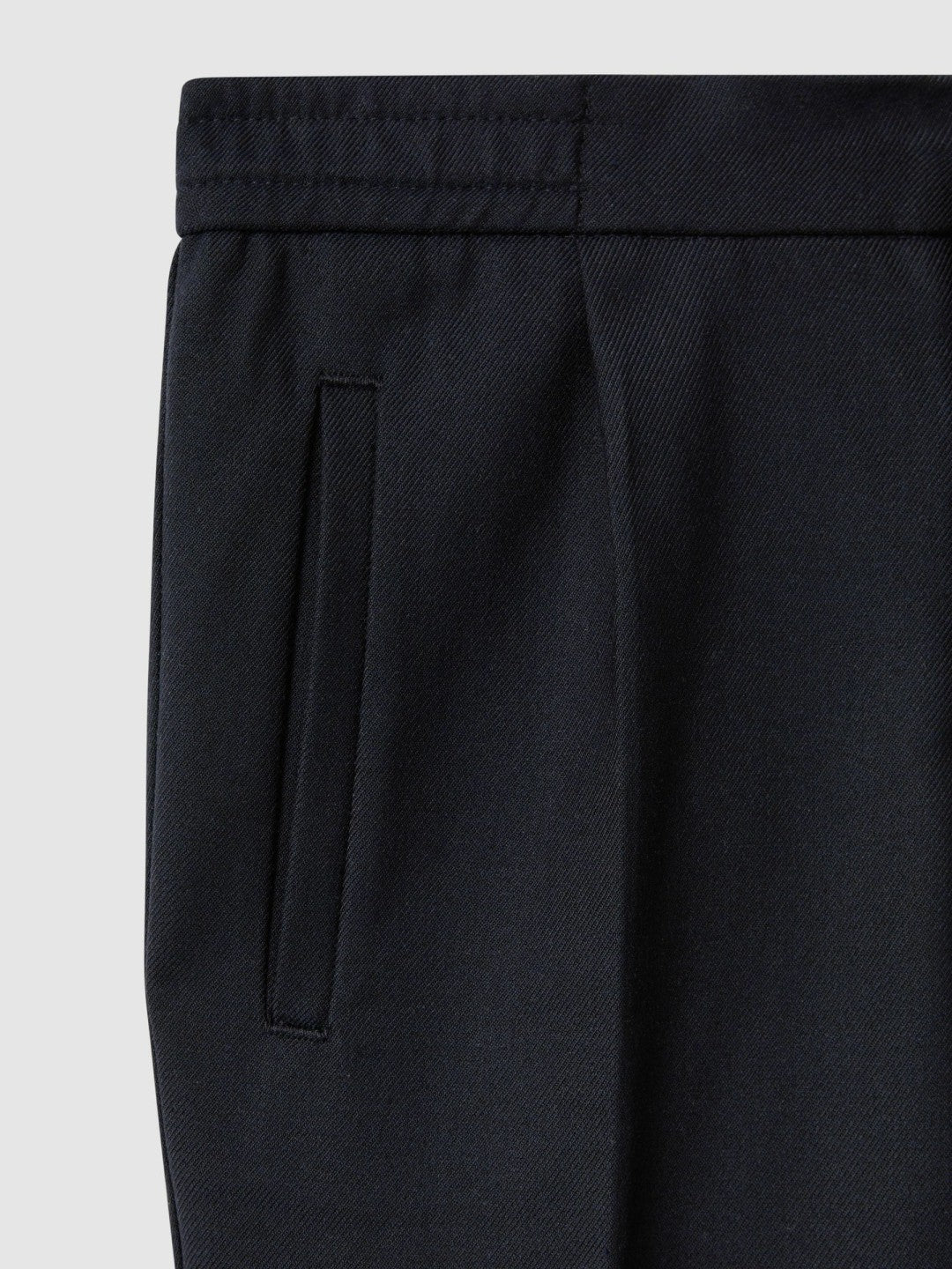 Reiss Deal - 3-9 yrs Relaxed Elasticated Trousers with Turn-Ups in Navy