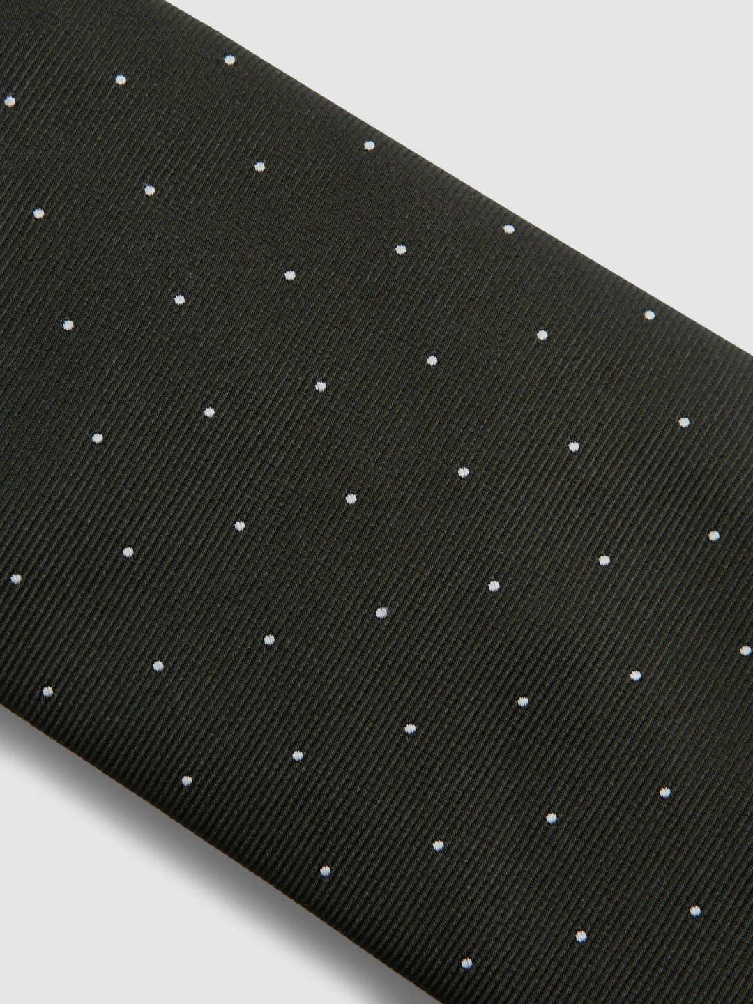 Reiss Deal - Polka Dot Silk Tie in Dark Green