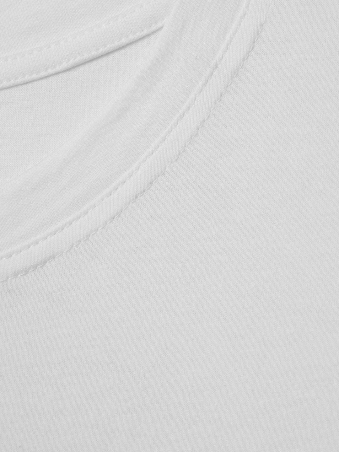 Reiss Cotton Capped Sleeve T-Shirt in White