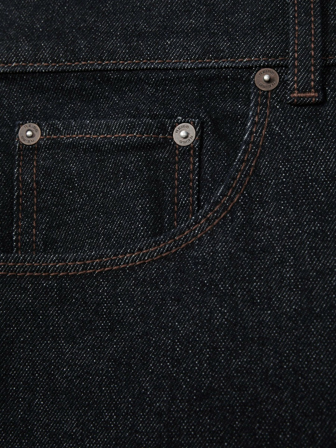 Reiss Straight-Leg Jeans in Raw Indigo