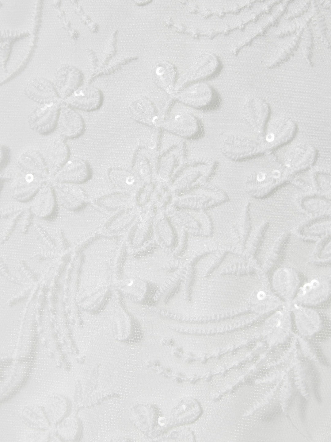 Reiss 13-14 yrs Tulle Floral-Embroidered Bridesmaid Dress in Ivory