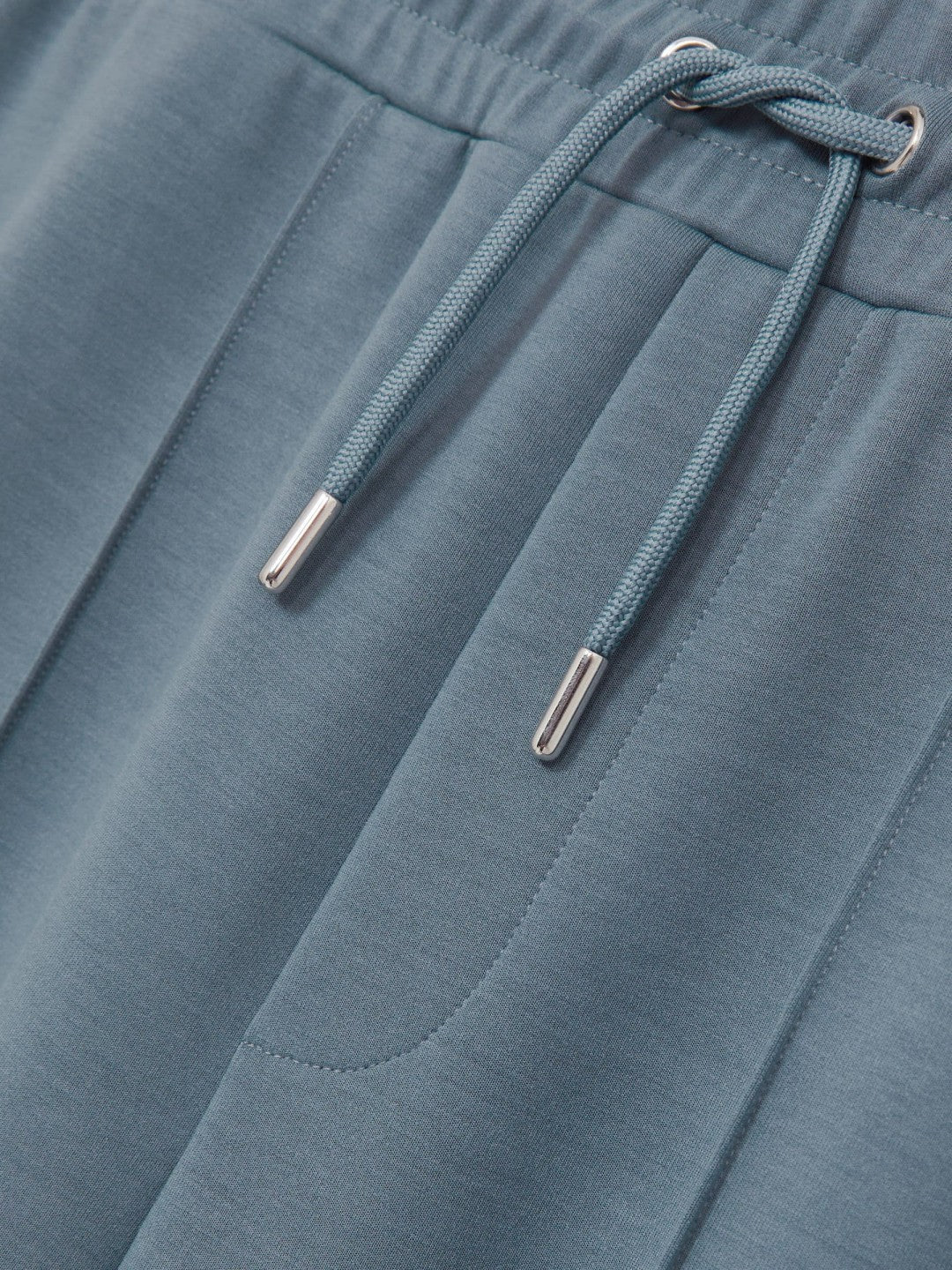 Reiss Drawstring Jersey Joggers in Airforce Blue