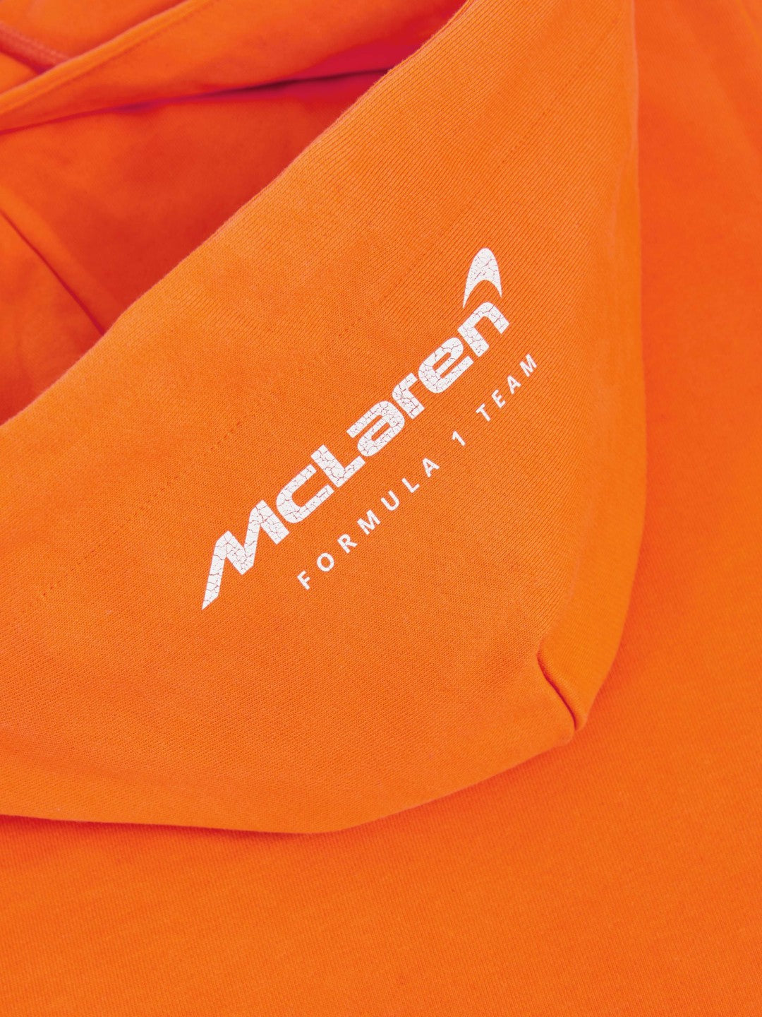 Reiss McLaren F1 Team Oversize Toggle Hoodie Unisex Fit in Papaya Orange