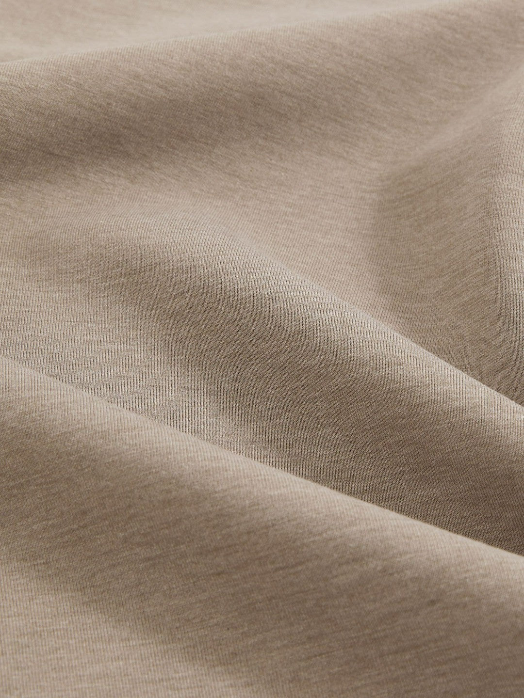 Reiss Savings - Interlock Jersey Crew Neck T-Shirt in Taupe Brown