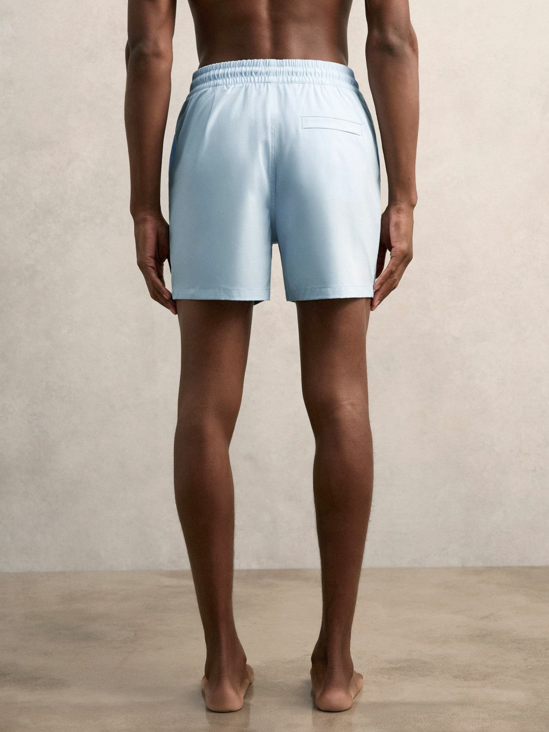 Reiss Drawstring Swim Shorts in Soft Blue