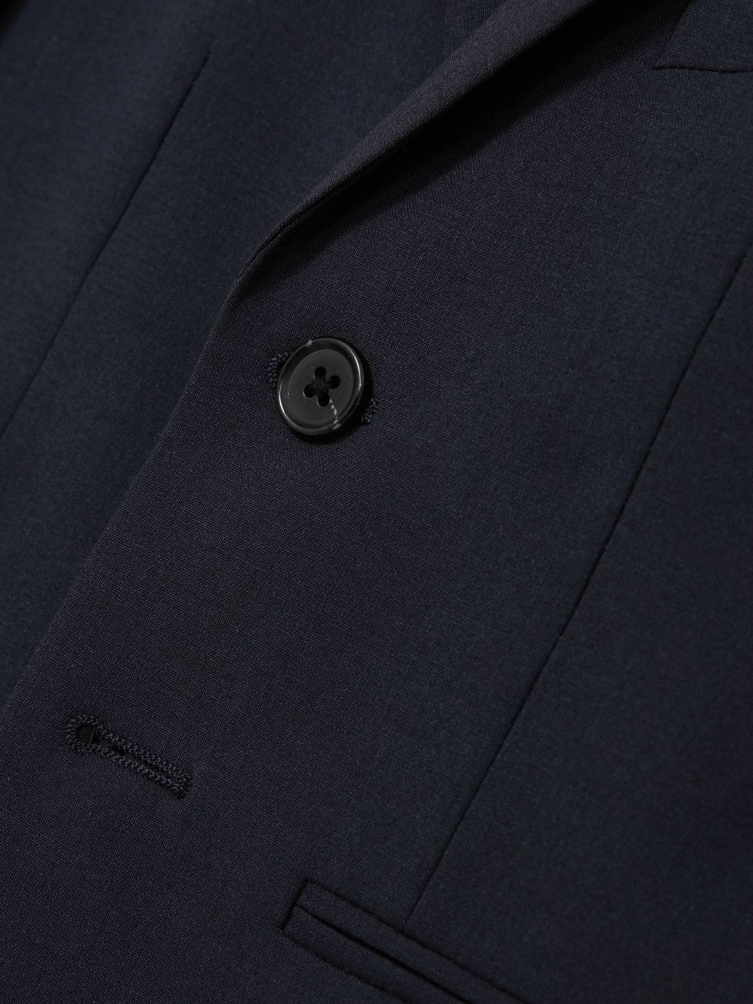 Reiss 9-14 yrs Wool-Blend Single-Breasted Suit Blazer in Navy