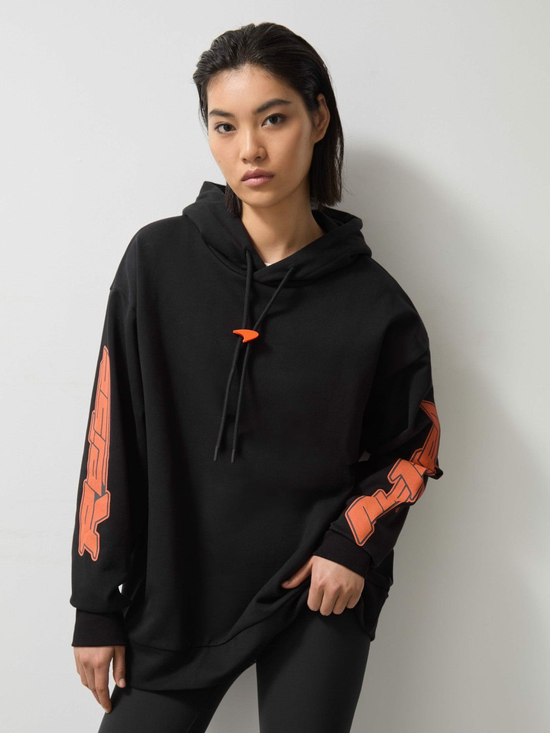Reiss Offer - McLaren F1 Team Oversize Toggle Hoodie Unisex Fit in Black
