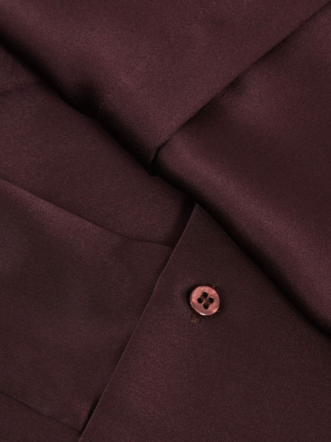 Reiss Silk Double-Cuff Button-Through Shirt in Red