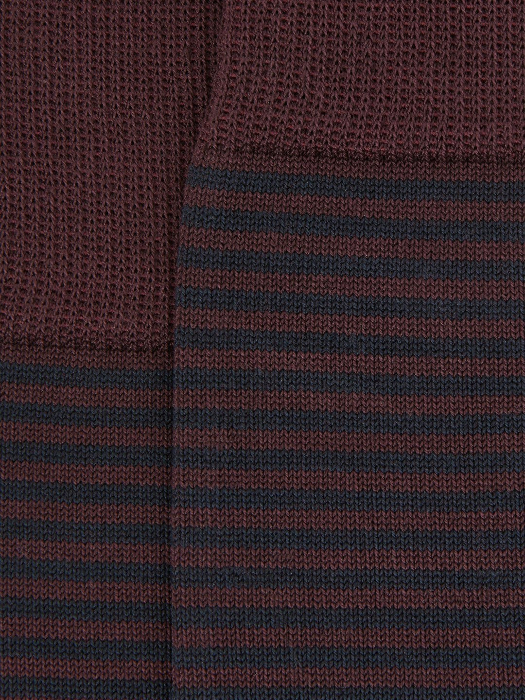Reiss Striped Socks in Bordeaux