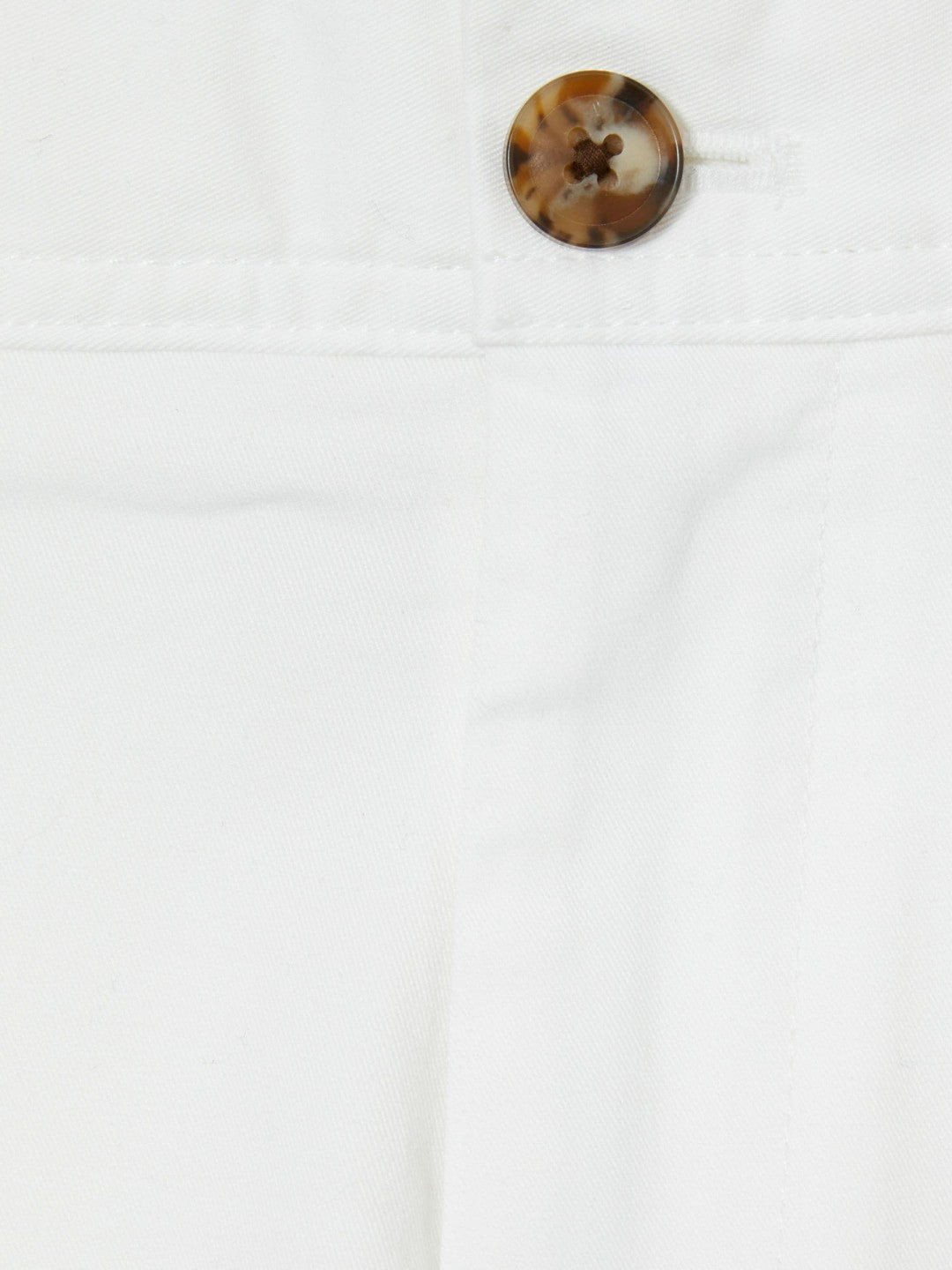 Reiss Affordable - Slim Fit Washed Cotton Blend Chinos in White