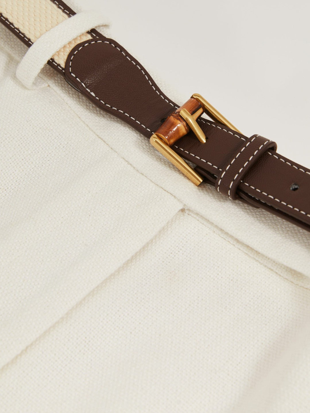 Reiss Petite Linen-Blend Bermuda Shorts in White