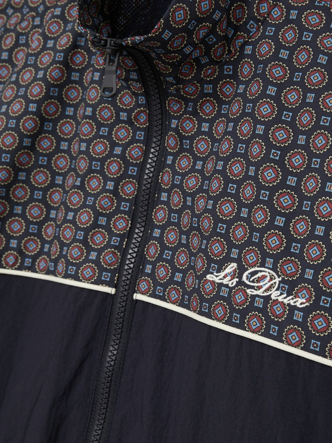 Reiss Best Seller - Les Deux Printed Track Jacket in Dark Navy