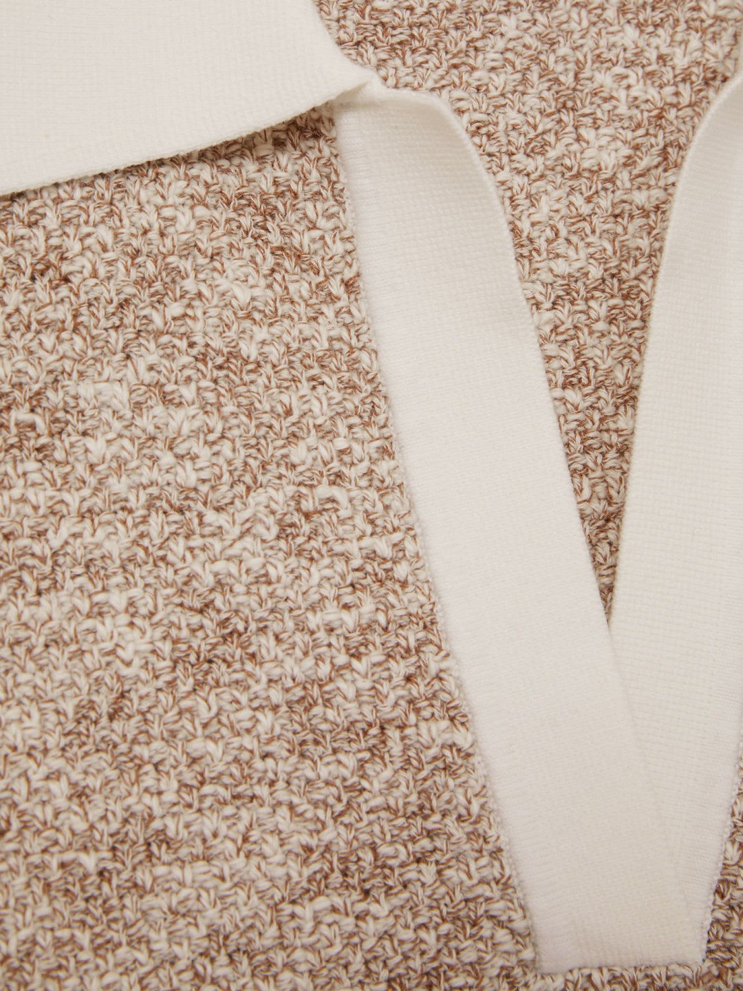 Reiss Cotton-Blend Knit Polo Shirt in Neutral