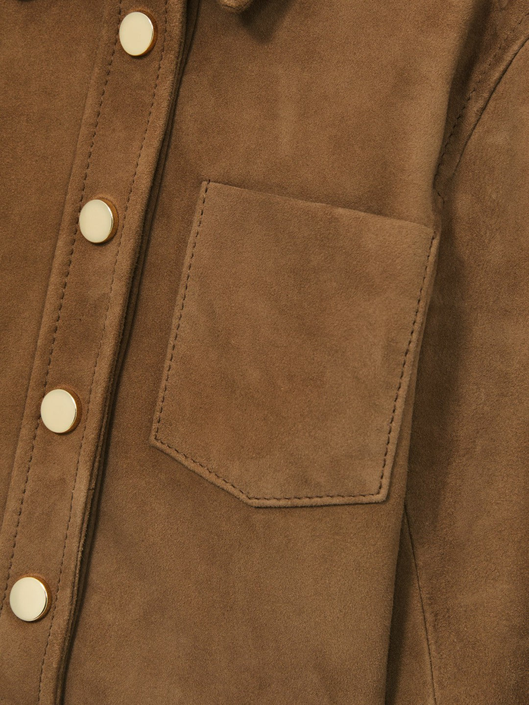 Reiss Popular Choice - 9-13 yrs Suede Cropped Jacket in Tan