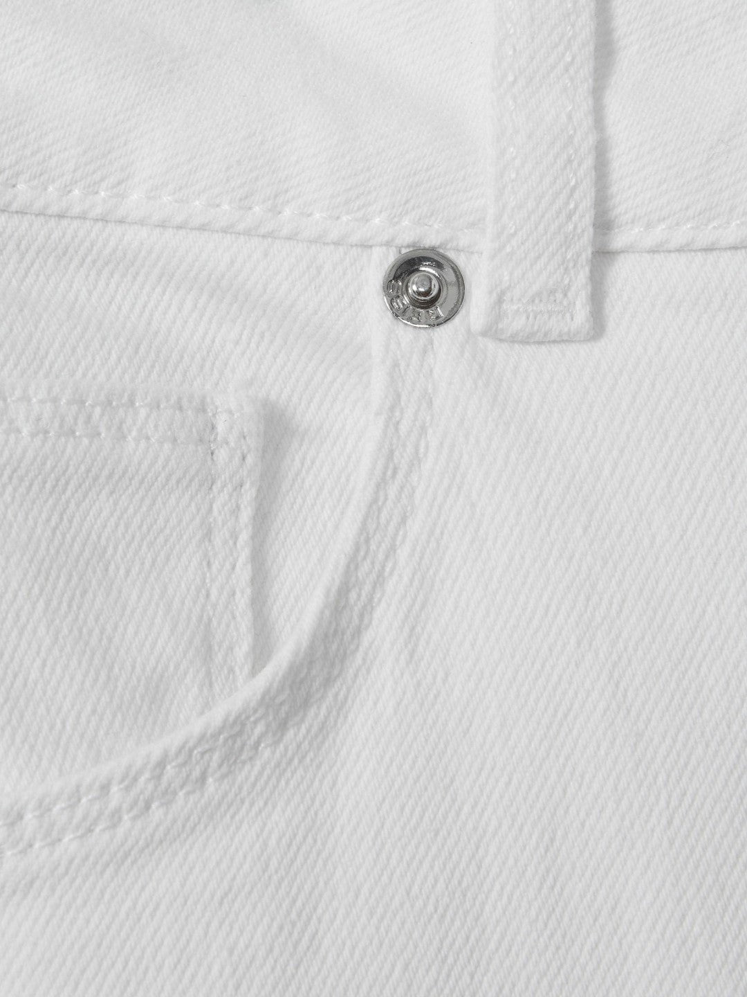 Reiss Petite Mid-Rise Straight-Leg Jeans in White