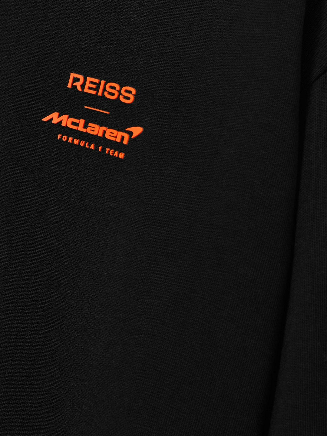 Reiss Unisex Fit McLaren F1 Team Tyre-Print T-Shirt in Black