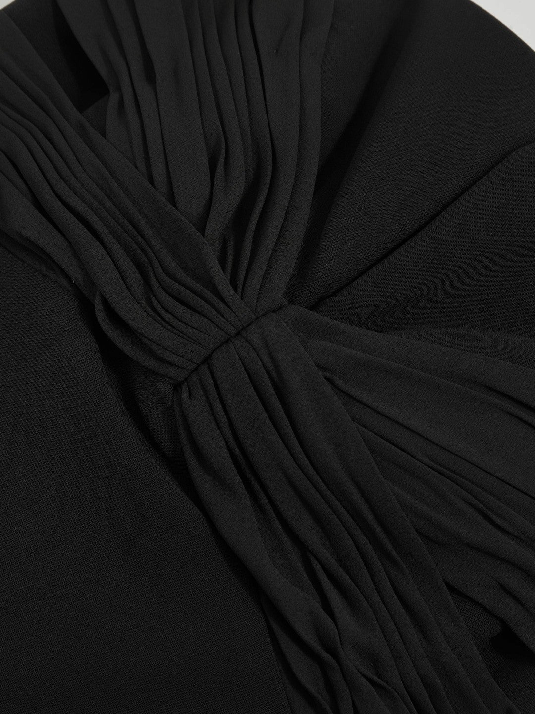 Reiss Halston Strapless Crepe Midi Dress in Black