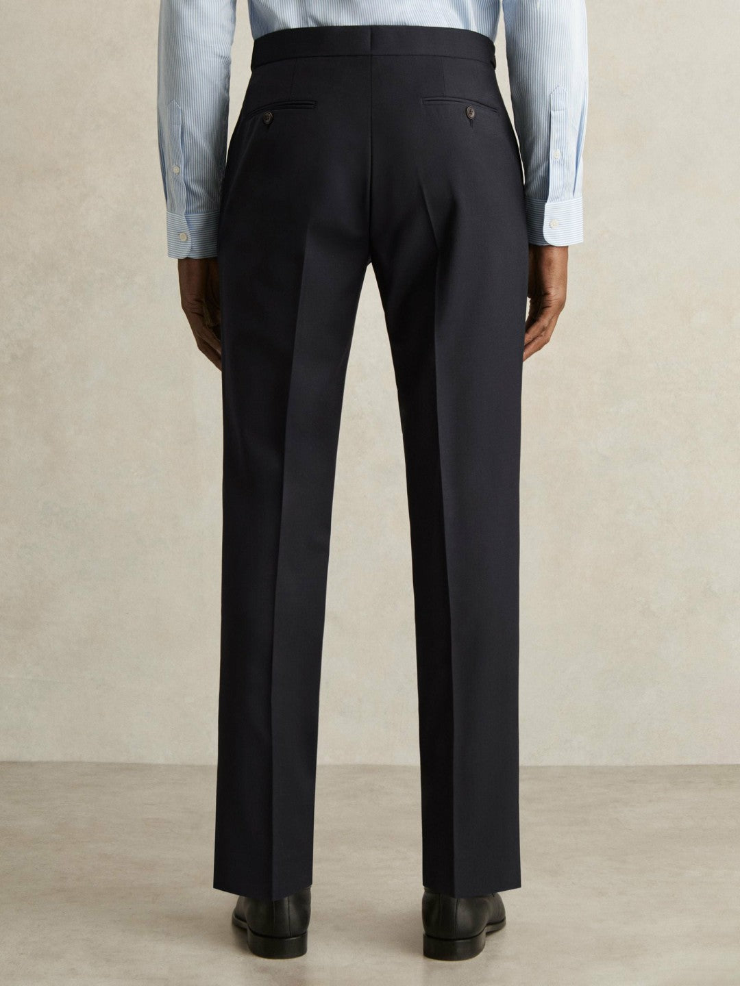 Reiss Slim-Fit Wool-Blend Suit Trousers in Navy
