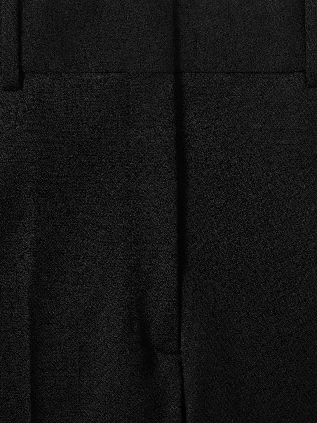 Reiss Petite Wool-Blend Wide-Leg Suit Trousers in Black