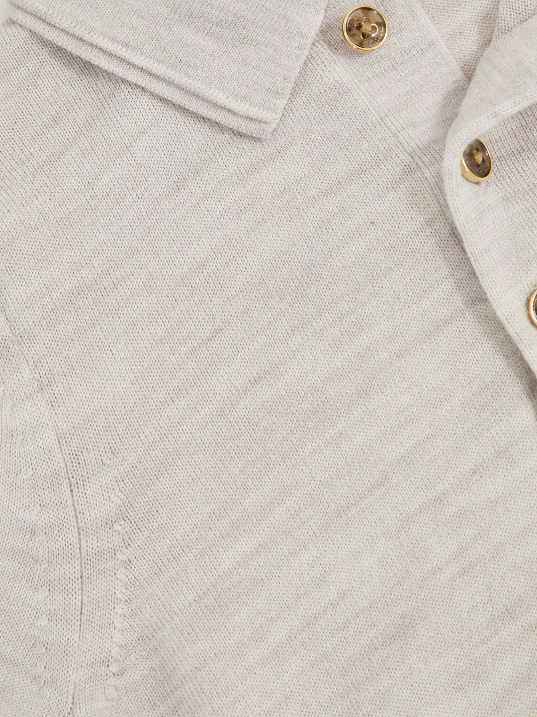 Reiss 3-9 yrs Merino Wool Short Sleeve Polo Shirt in Wicker Melange