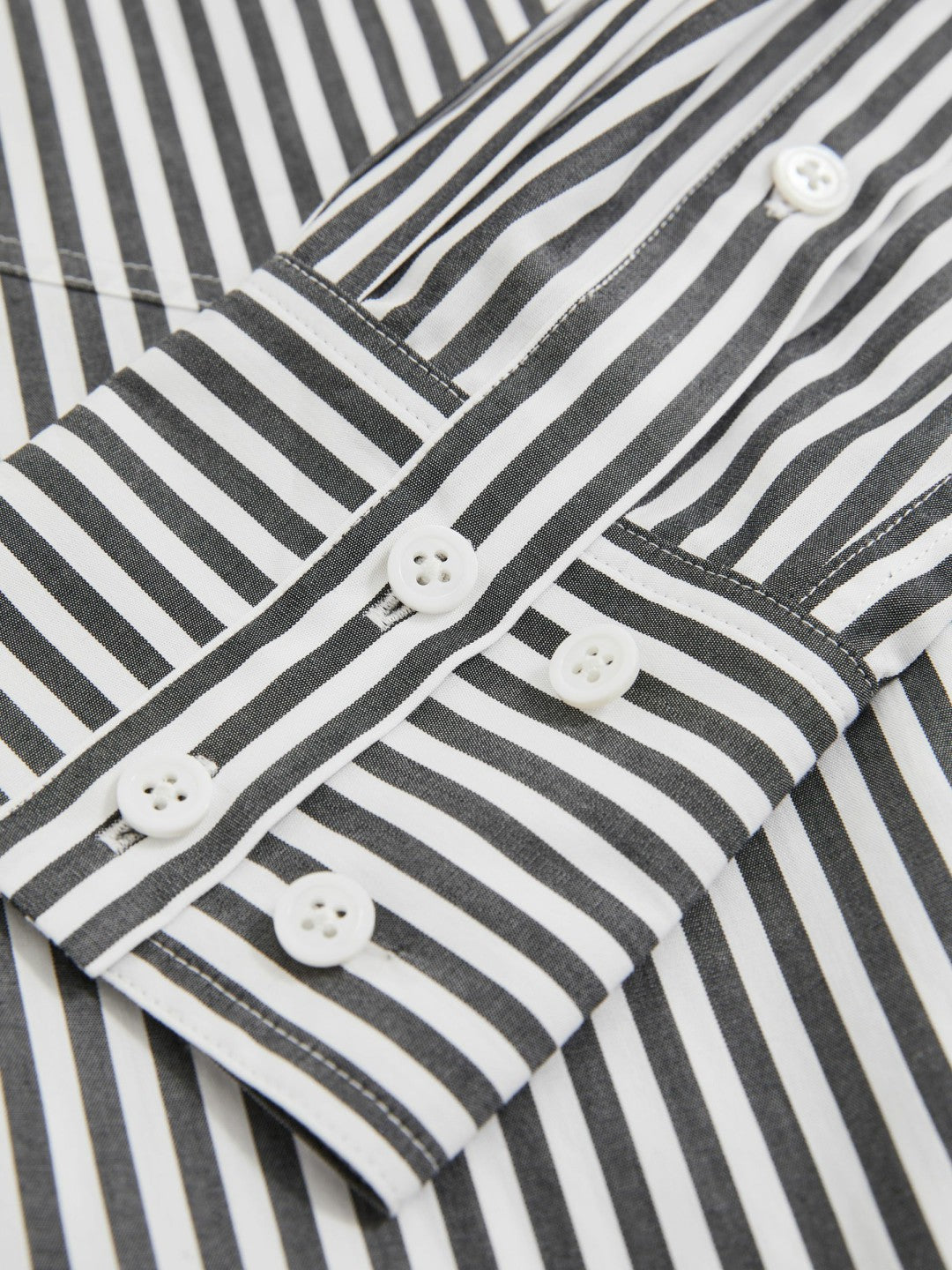 Reiss Savings - | Les 100 Ciels Stripe Shirt in White/Navy