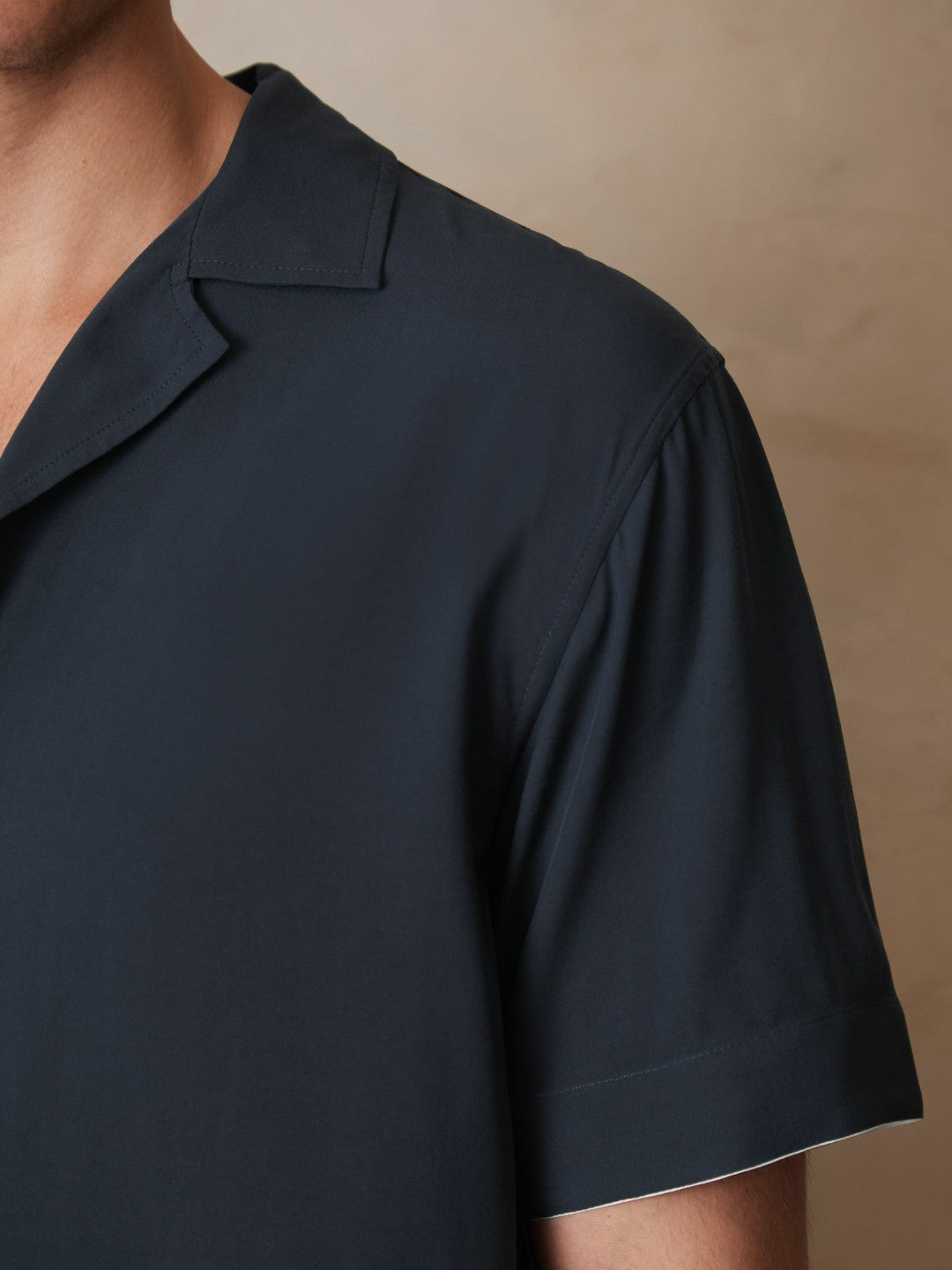 Reiss Offer - | Ché Stripe-Cuff Shirt in Navy