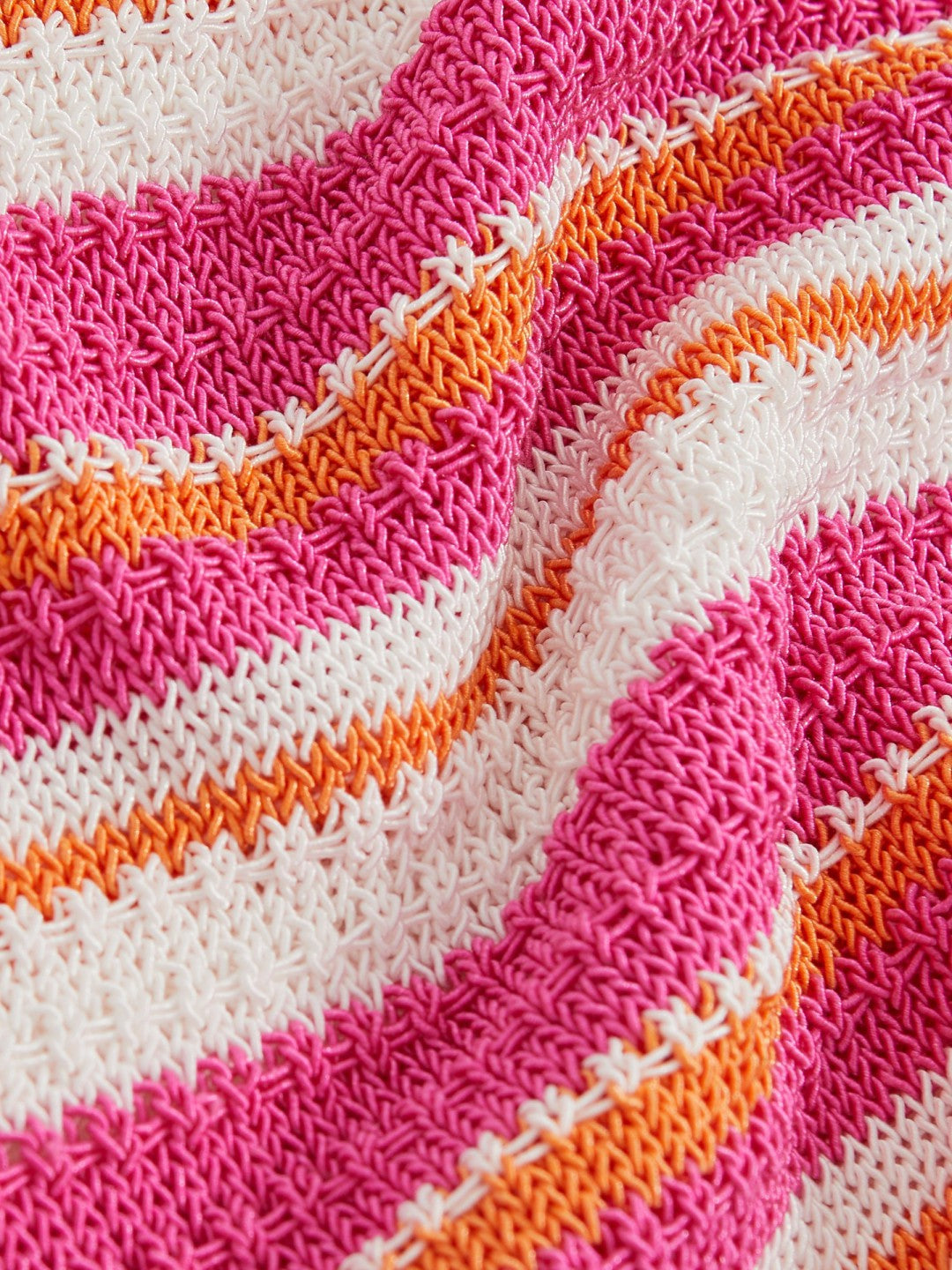 Reiss 13-14 yrs SmileyWorld Stripe Knit Vest in Pink