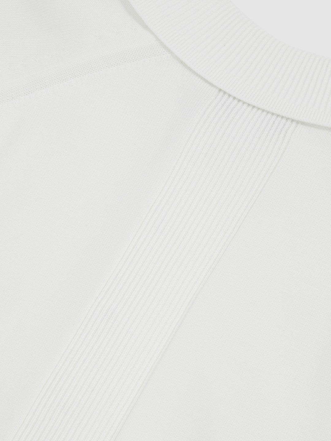Reiss Cotton Concealed Placket Polo Shirt in White