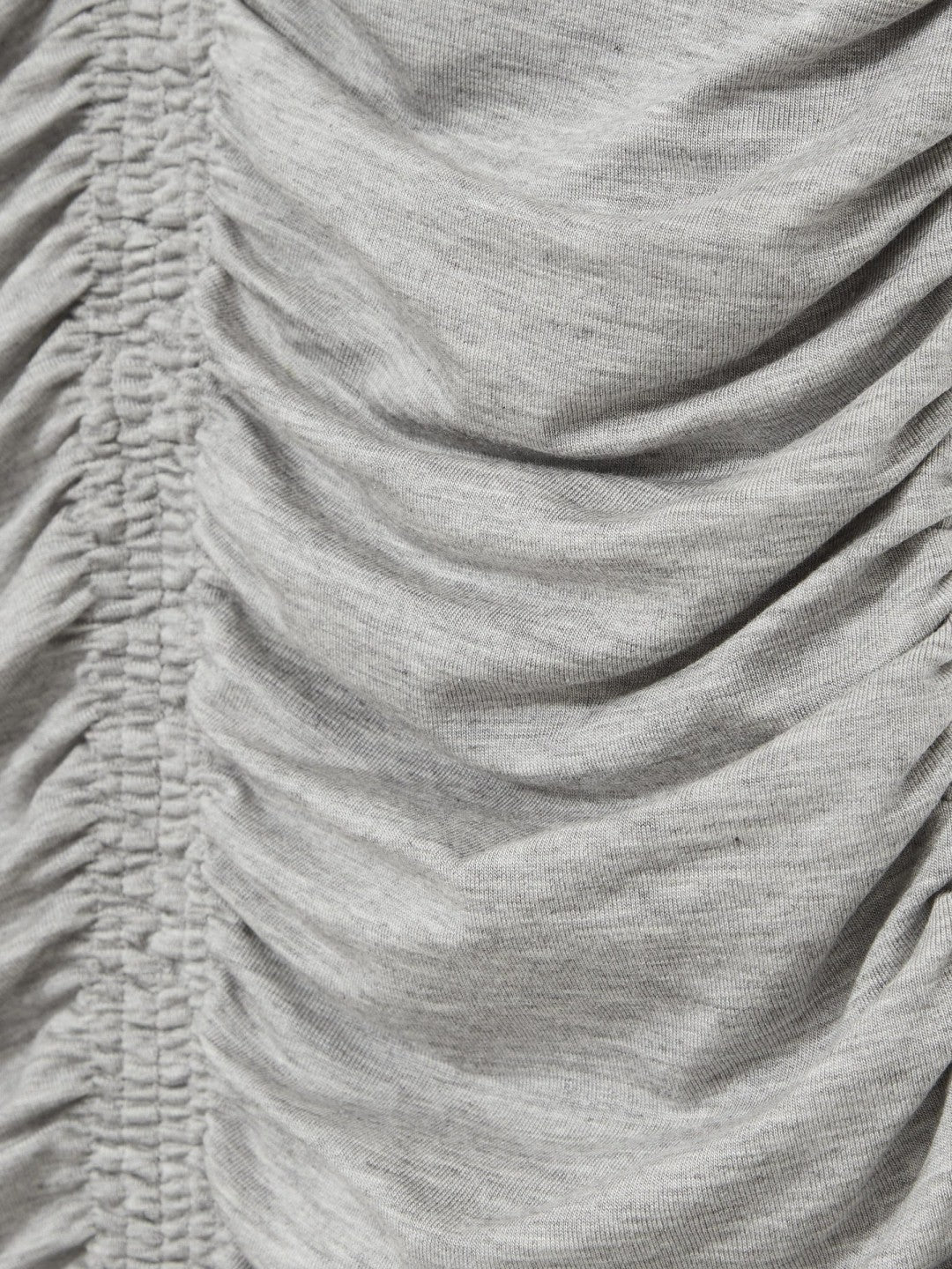 Reiss Stretch Lyocell Jersey Ruched Vest in Silver Grey