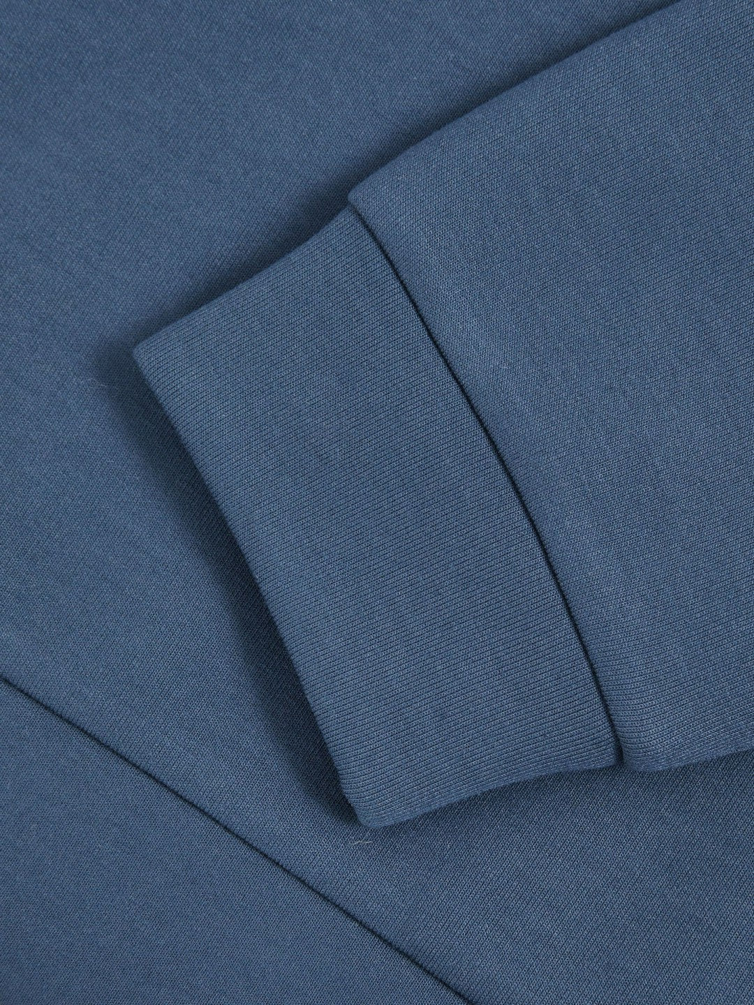 Reiss Interlock Jersey Hoodie in Ocean Blue