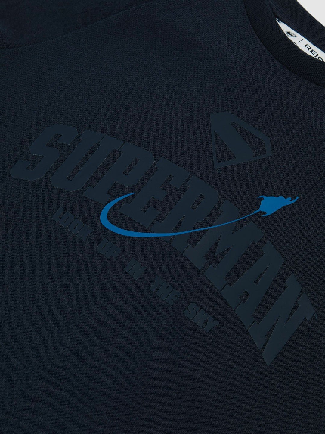 Reiss Deal - 13-14 yrs Superman Raglan Logo T-Shirt in Navy Blue