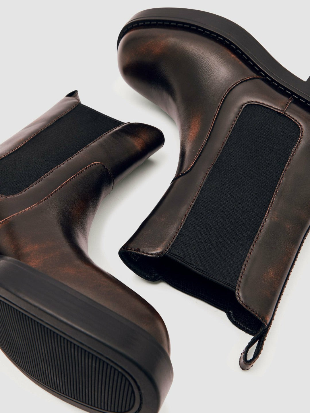 Reiss Leather Chelsea Boots in Brown