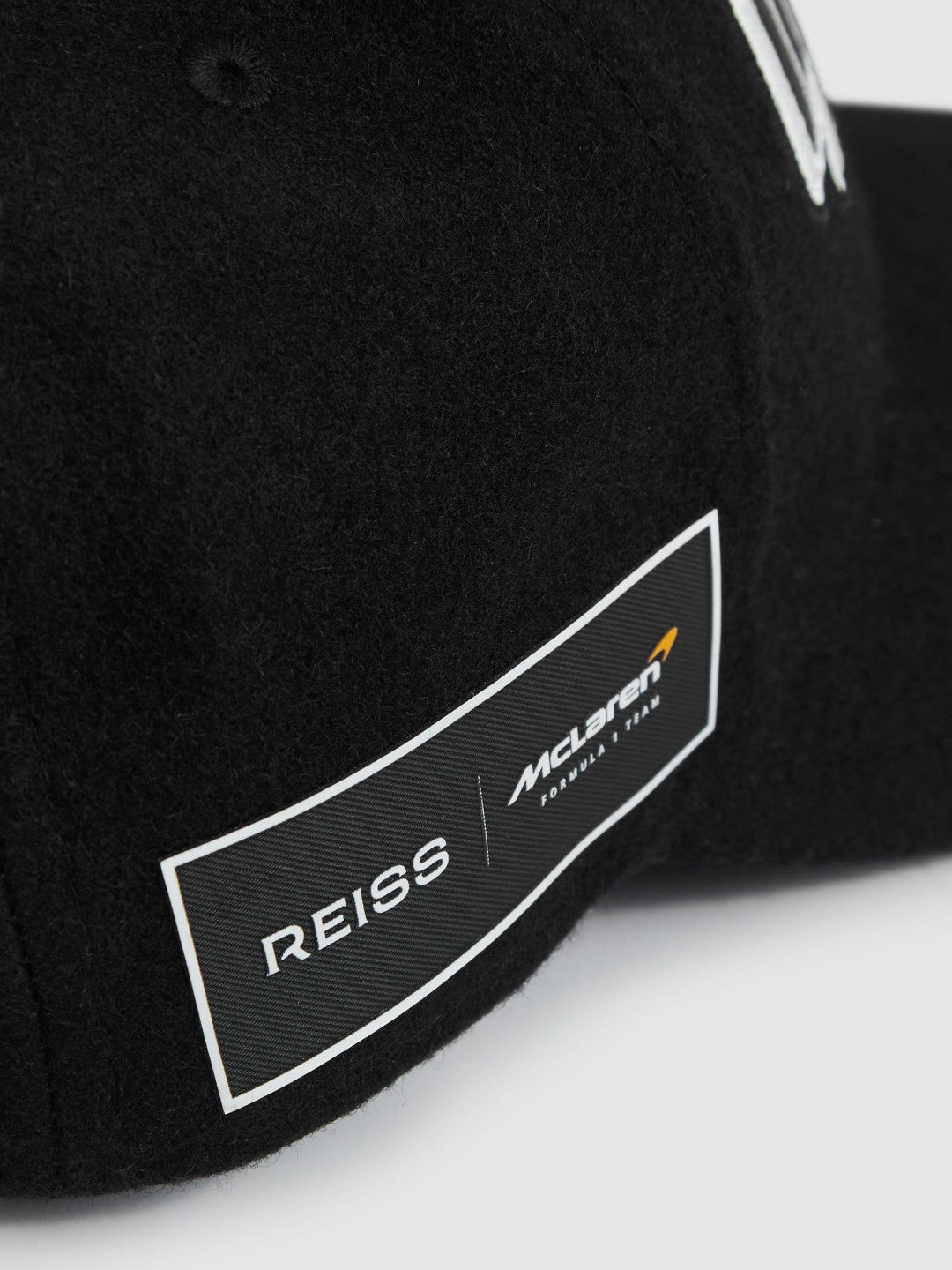 Reiss McLaren Racing Embroidered Cap Unisex Fit in Black