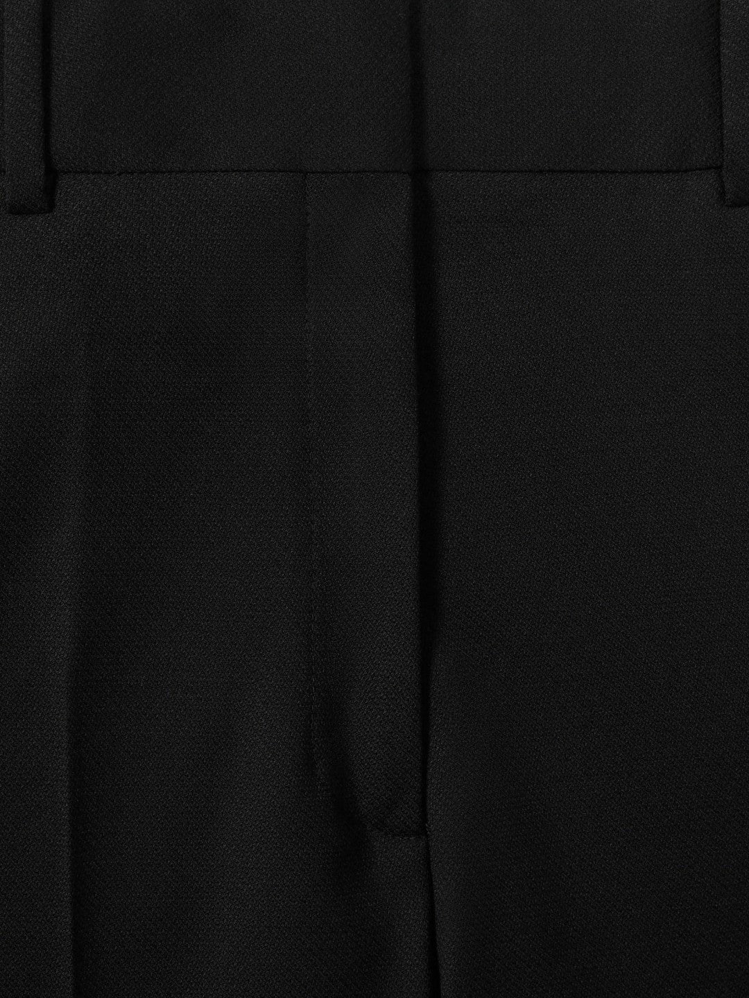 Reiss Wool-Blend Tailored Flared Suit Trousers in Black