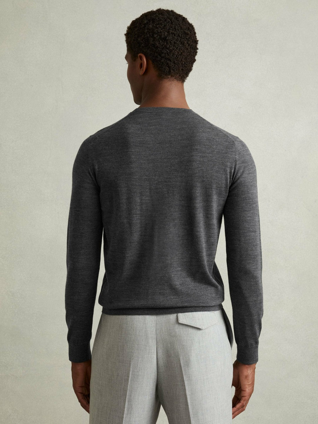 Reiss Offer - Pack of Two Merino Wool Jumpers in Derby Grey Marl