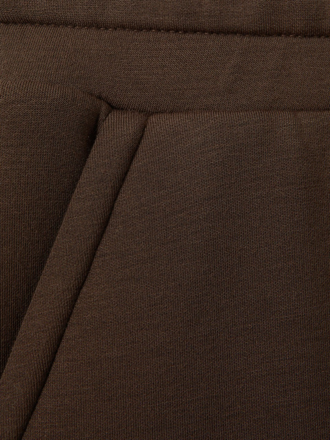 Reiss Interlock Wide-Leg Joggers in Chocolate