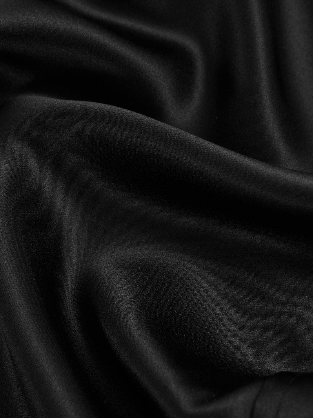 Reiss Silk-Satin Concealed-Placket Shirt in Black