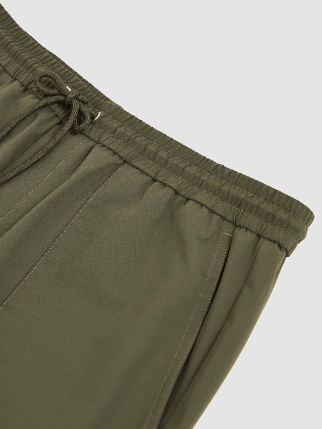 Reiss Popular Choice - Drawstring Technical Cuffed Trousers in Green