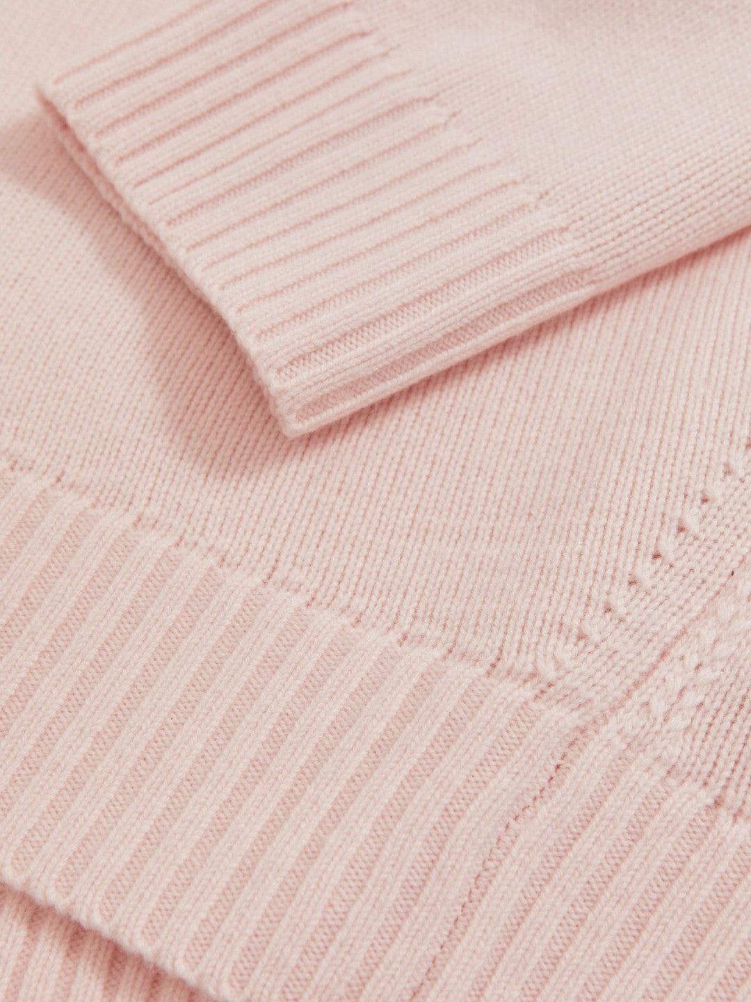 Reiss Wool-Cashmere Crew-Neck Jumper in Pink