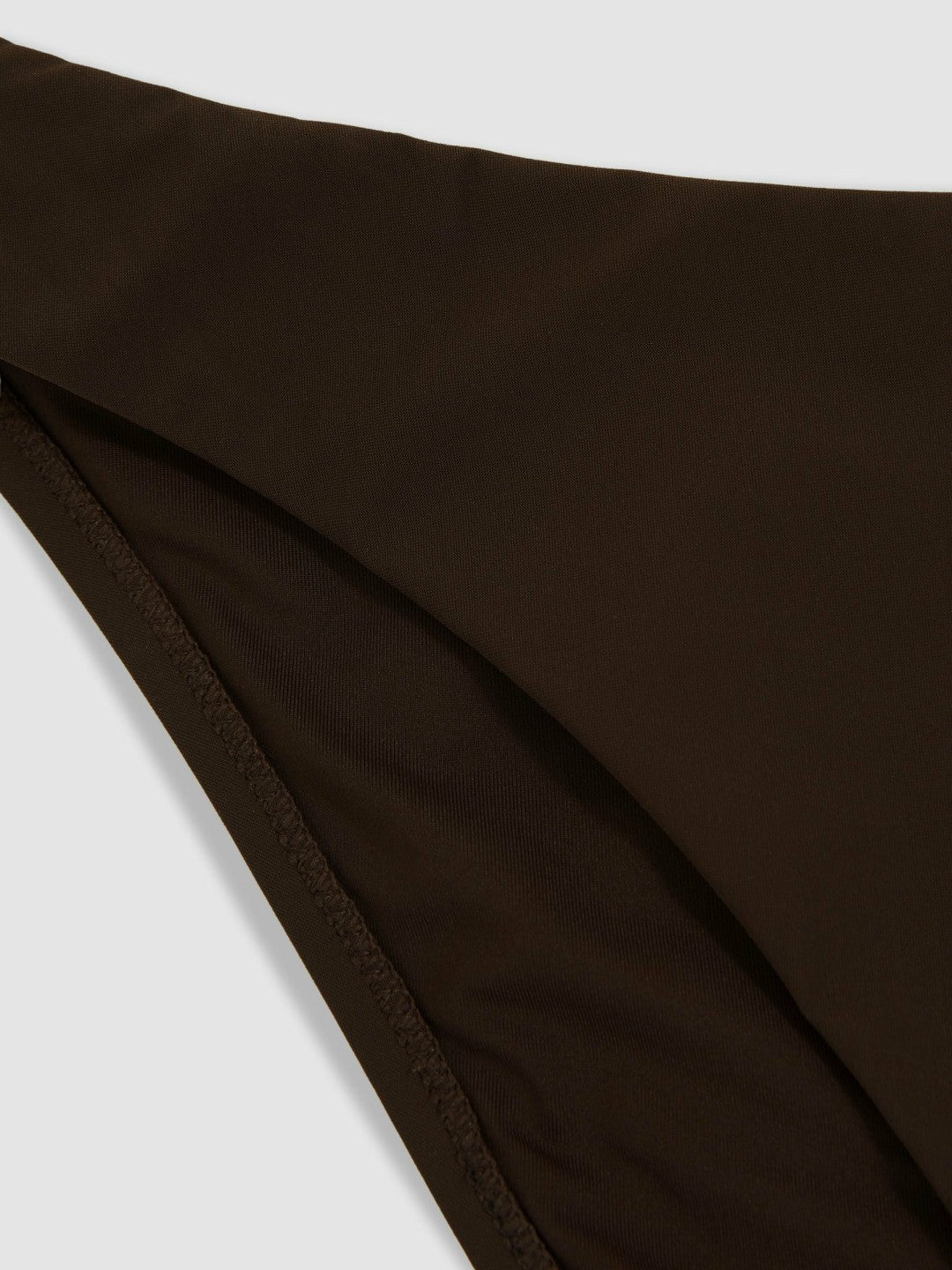 Reiss Featured - High Cut Bikini Bottoms in Chocolate