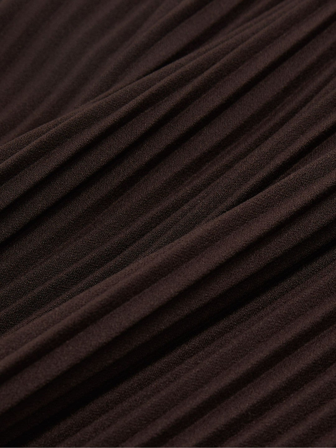 Reiss Pleated Jersey Midi Skirt in Burgundy
