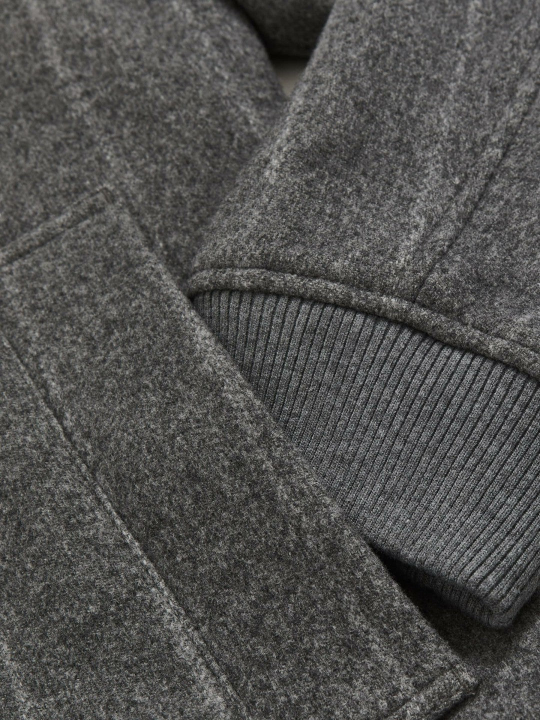 Reiss Wool-Blend Chalk-Stripe Bomber Jacket in Grey