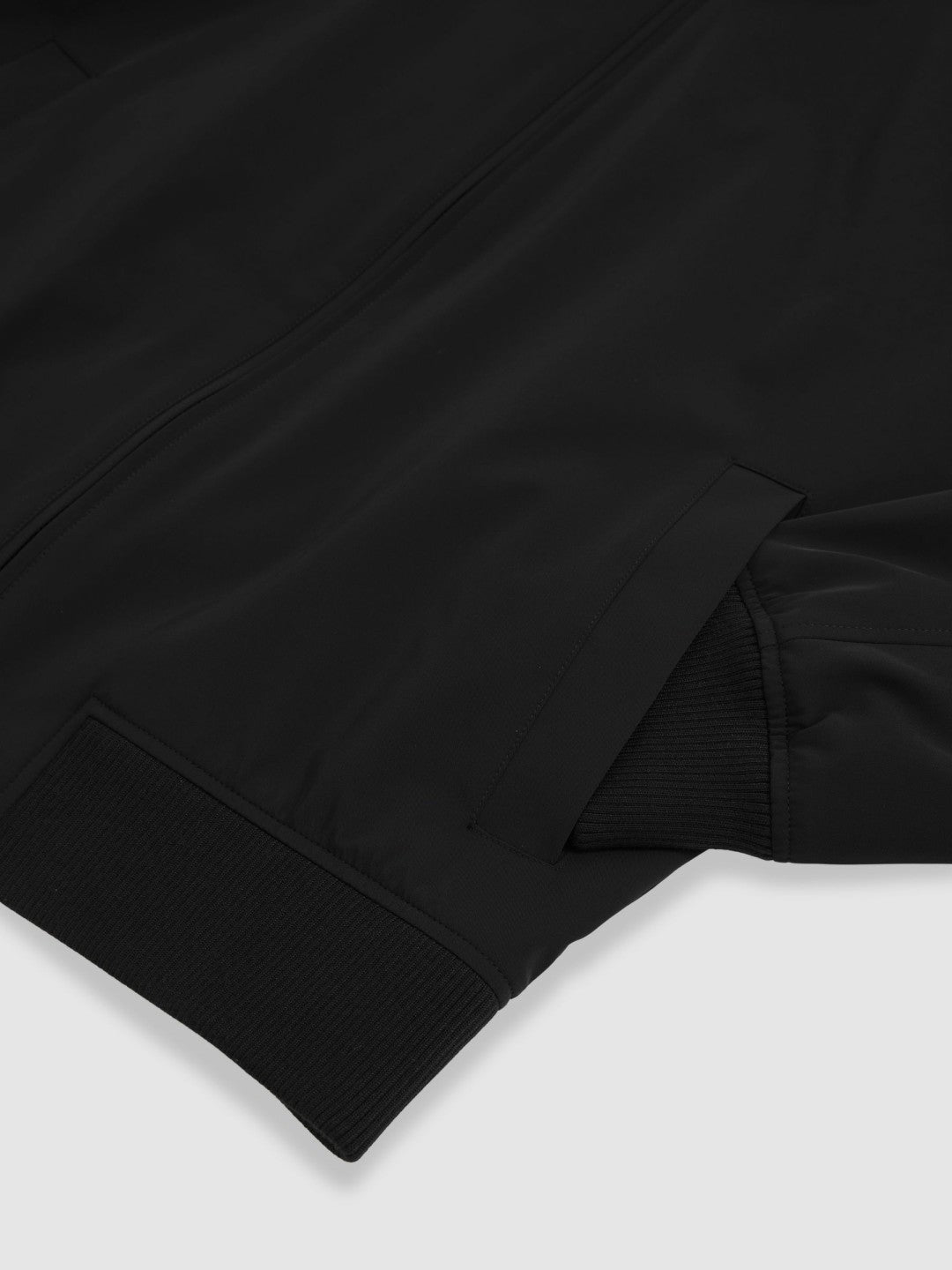 Reiss Best Seller - Funnel-Neck Technical Jacket in Black