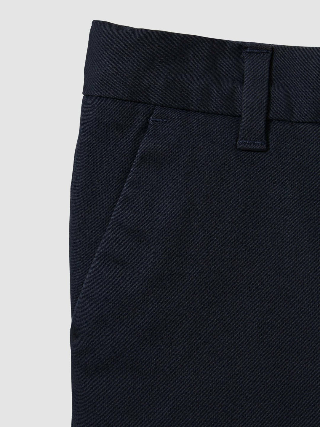 Reiss 9-13 yrs Cotton Chino Shorts with Stretch in Navy