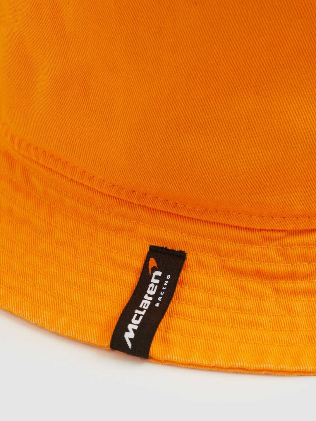 Reiss Unisex Fit McLaren Racing Cotton Bucket Hat in Papaya Orange