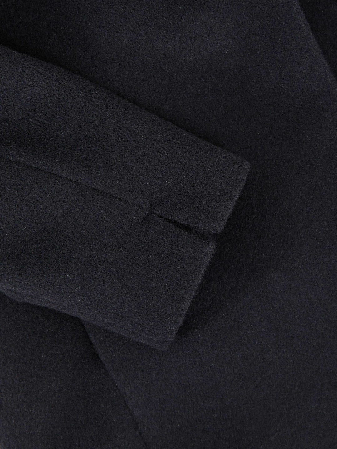 Reiss Wool-Blend Funnel-Neck Coat in Navy